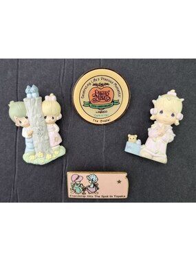 Precious Moments Collectible Pin Lot of 4 Figurine Anniversary Designs Kansas